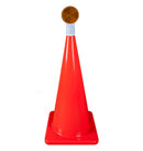 28" Orange Message Cone w/ Reflector
