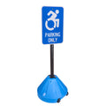 Portable Pole 2 Sign Holder - handicap